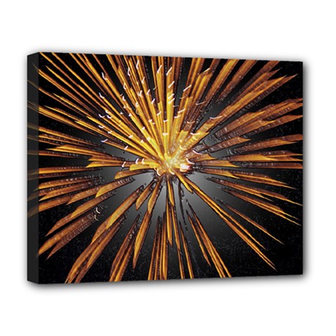 Pyrotechnics Thirty Eight Deluxe Canvas 20  X 16   by Nexatart