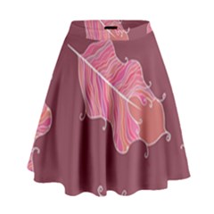 Plumelet Pen Ethnic Elegant Hippie High Waist Skirt by Nexatart