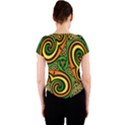 Celtic Celts Circle Color Colors Crew Neck Crop Top View2