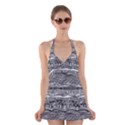 Ethno Seamless Pattern Halter Swimsuit Dress View1