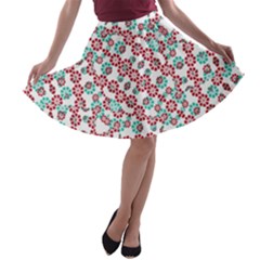 Multicolor Graphic Pattern A-line Skater Skirt by dflcprints
