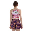 Floral Abstract Purple Pattern Mini Skirt View2