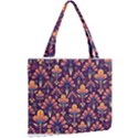 Floral Abstract Purple Pattern Mini Tote Bag View2