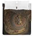 Steampunk, Awesoeme Clock, Rusty Metal Duvet Cover Double Side (Queen Size) View1