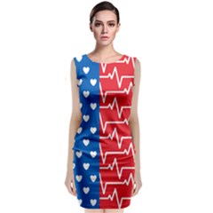 Usa Flag Sleeveless Velvet Midi Dress by stockimagefolio1