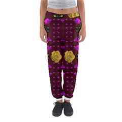 Roses In The Air For Happy Feelings Women s Jogger Sweatpants