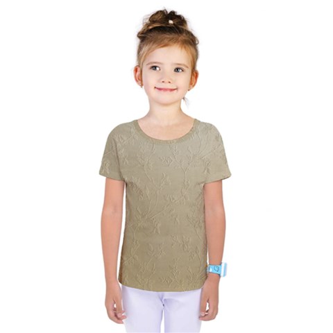 Gold Floral Royal Pattern  Kids  One Piece Tee by paulaoliveiradesign