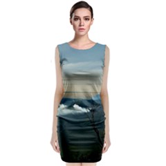 Bromo Caldera De Tenegger  Indonesia Sleeveless Velvet Midi Dress by Nexatart