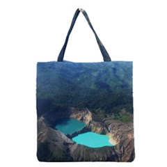 Kelimutu Crater Lakes  Indonesia Grocery Tote Bag by Nexatart
