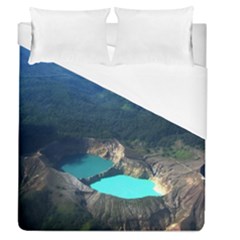 Kelimutu Crater Lakes  Indonesia Duvet Cover (queen Size) by Nexatart