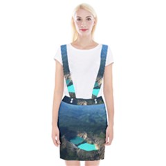 Kelimutu Crater Lakes  Indonesia Braces Suspender Skirt by Nexatart