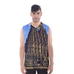 Prambanan Temple Men s Basketball Tank Top by Nexatart