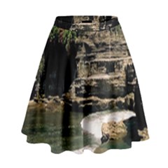 Tanah Lot Bali Indonesia High Waist Skirt by Nexatart