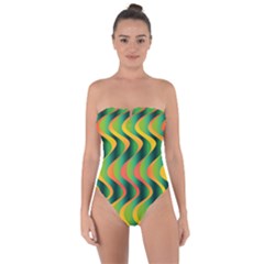 Watermelon Skin Tie Back One Piece Swimsuit by jcreative