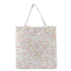 Small Floral Flowers Pattern  Grocery Tote Bag by paulaoliveiradesign