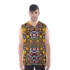 Fantasy Forest And Fantasy Plumeria In Peace Men s Basketball Tank Top