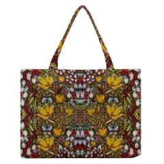 Fantasy Forest And Fantasy Plumeria In Peace Zipper Medium Tote Bag