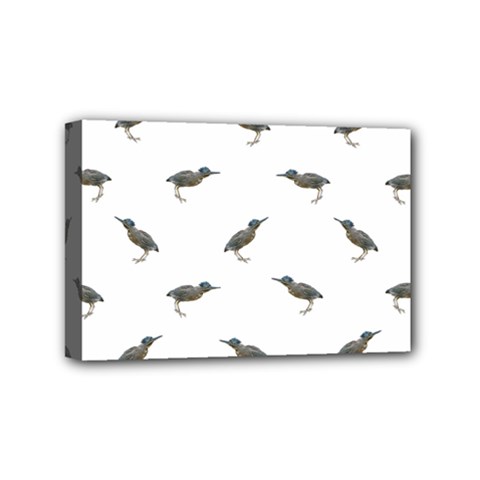 Exotic Birds Motif Pattern Mini Canvas 6  X 4  by dflcprints