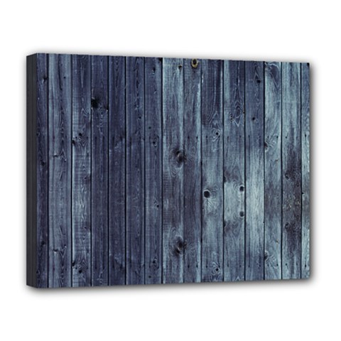 Grey Fence 2 Canvas 14  X 11  by trendistuff