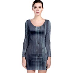 Grey Fence 2 Long Sleeve Bodycon Dress by trendistuff