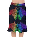 Rainbow butterfly  Mermaid Skirt View1