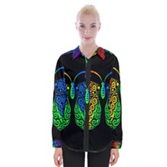 Rainbow butterfly  Womens Long Sleeve Shirt