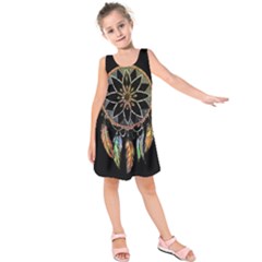 Dreamcatcher  Kids  Sleeveless Dress by Valentinaart