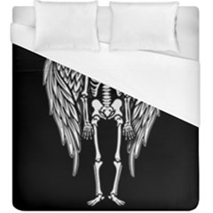 Angel Skeleton Duvet Cover (king Size) by Valentinaart