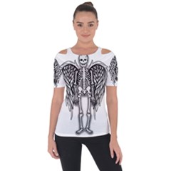 Angel Skeleton Short Sleeve Top by Valentinaart