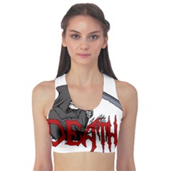 Death - Halloween Sports Bra by Valentinaart