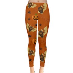 Bat, pumpkin and spider pattern Leggings 