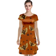 Bat, pumpkin and spider pattern Cap Sleeve Nightdress