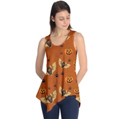 Bat, pumpkin and spider pattern Sleeveless Tunic