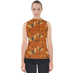 Bat, pumpkin and spider pattern Shell Top