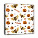 Bat, pumpkin and spider pattern Mini Canvas 8  x 8  View1