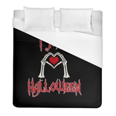 I Just Love Halloween Duvet Cover (full/ Double Size) by Valentinaart