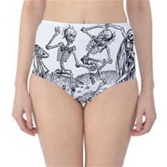 Skeletons - Halloween High-waist Bikini Bottoms by Valentinaart