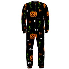 Pumpkins - Halloween Pattern Onepiece Jumpsuit (men)  by Valentinaart