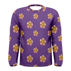 Ditsy Floral Pattern Design Men s Long Sleeve Tee