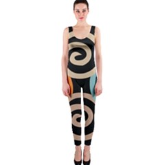 Abroad Spines Circle Onepiece Catsuit