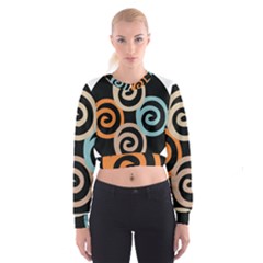 Abroad Spines Circle Cropped Sweatshirt by Mariart