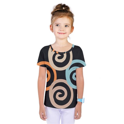 Abroad Spines Circle Kids  One Piece Tee by Mariart