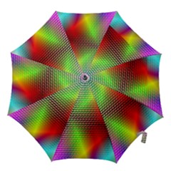 Abstract Rainbow Pattern Colorful Stars Space Hook Handle Umbrellas (large)