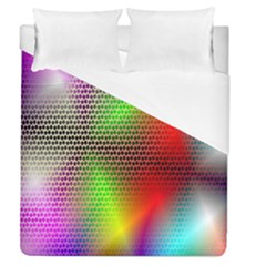 Abstract Rainbow Pattern Colorful Stars Space Duvet Cover (queen Size)