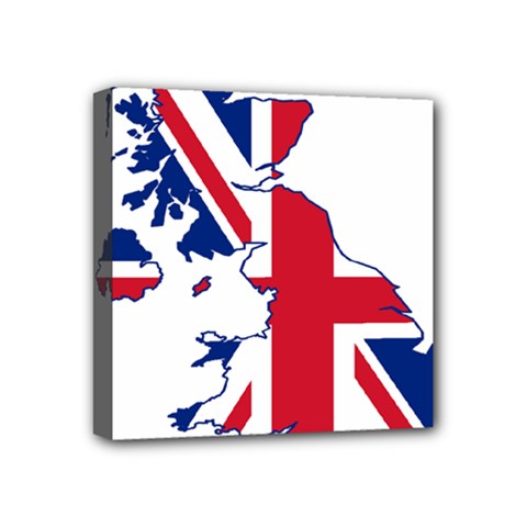 Britain Flag England Nations Mini Canvas 4  x 4 