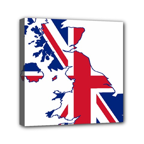 Britain Flag England Nations Mini Canvas 6  x 6 