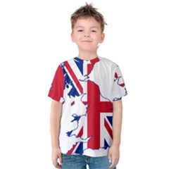 Britain Flag England Nations Kids  Cotton Tee