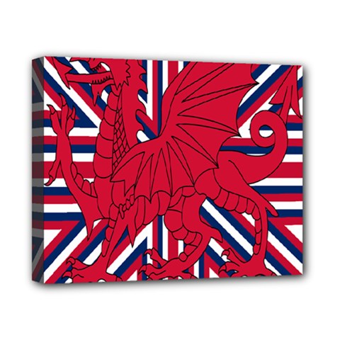 Alternatively Mega British America Red Dragon Canvas 10  X 8 