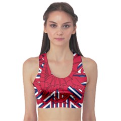 Alternatively Mega British America Red Dragon Sports Bra