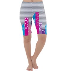 Building Polka City Rainbow Cropped Leggings  by Mariart